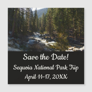 Carte Magnétique La rivière Kaweah dans le parc national de Sequoia