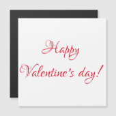 Carte Magnétique la Saint-Valentin (Devant / Derrière)