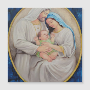 Carte Magnétique La Sainte Famille : Portrait de l'Amour Divin