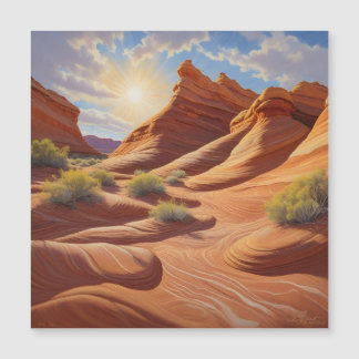 Carte Magnétique La vague de l'Arizona à Coyote Buttes