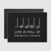 Carte Magnétique La vie amusante est pleine de choix importants Clu (Devant / Derrière)