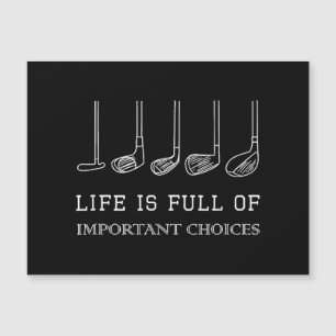 Carte Magnétique La vie amusante est pleine de choix importants Clu