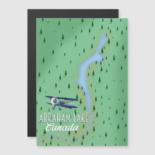 Carte Magnétique Lac Abraham, Canada