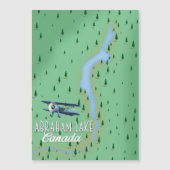 Carte Magnétique Lac Abraham, Canada (Devant)