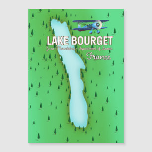 Carte Magnétique Lac du Bourget France belle affiche de voyage