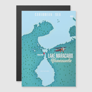 Carte Magnétique Lac Maracaibo, Venezuela navigation cartographique