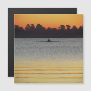 Carte Magnétique Lac Wendouree Calme Avant la Tombée de la Nuit