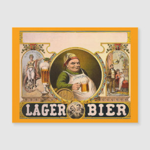 Carte Magnétique Lager Bier The Healthy Drink ! Annonce Vintage