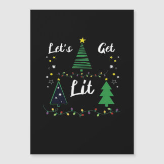 Carte Magnétique Laissons-nous Lit Drôle Noël Boire Essentiel