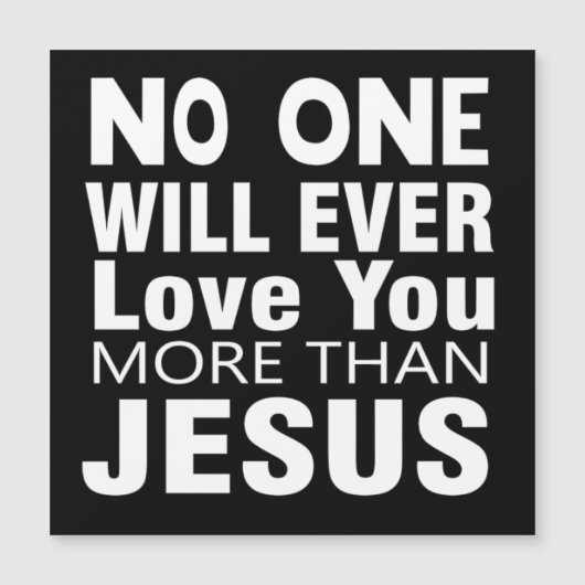 Carte Magnétique L'Amour de Jésus (Devant)