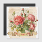 Carte Magnétique L'AMOUR - Le plus ardemment - M. Darcy (Devant / Derrière)