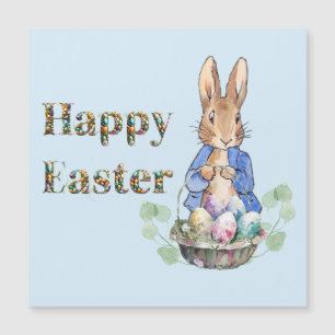 Carte Magnétique lapin de Pâques