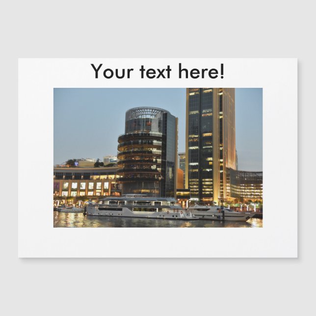 Carte Magnétique L'architecture de Dubaï la nuit (Devant)