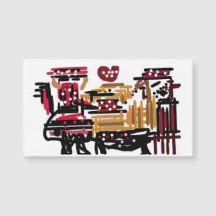 Carte Magnétique l'art pop de la Saint-Valentin