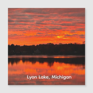 Carte Magnétique L'aube de Lyon Lake dans le Michigan