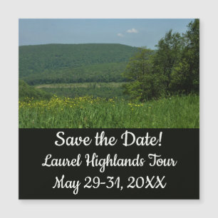 Carte Magnétique Laurel Highlands Pennsylvanie Photographie d'été