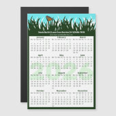 Carte Magnétique Lawn & Garden Maintenance Magnetic 2026 Calendar (Devant / Derrière)