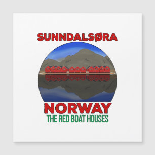 Carte Magnétique Le Bateau Rouge Maisons Sunndalsøra Norvège