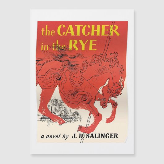Carte Magnétique LE CACHER DANS LE RYE par J.D. SALINGER (Devant)