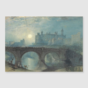 Carte Magnétique Le château William Turner Alnwick