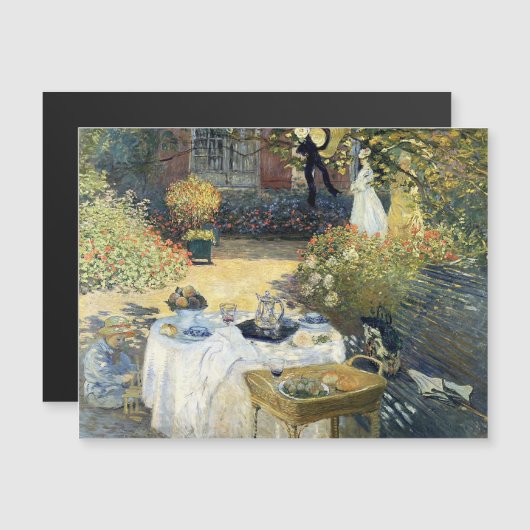 Carte Magnétique Le déjeuner Claude Monet    (Devant / Derrière)