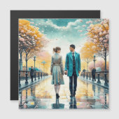 Carte Magnétique Le destin nous a réunis (Devant / Derrière)