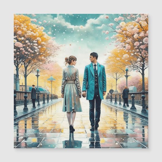 Carte Magnétique Le destin nous a réunis (Devant)