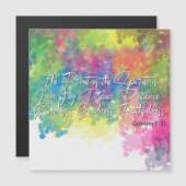 Carte Magnétique Le Fruit de l'Esprit - Galates 5 (Devant / Derrière)