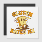 Carte Magnétique Le gluten me déteste (Devant / Derrière)
