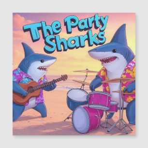 Carte Magnétique Le groupe Party Sharks