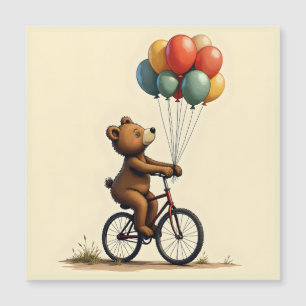 Carte Magnétique Le joyeux tour de l'ours