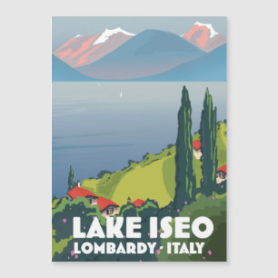 Carte Magnétique Le lac d'Iseo, Lombardie