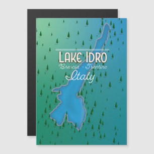 Carte Magnétique Le lac Idro Italie affiche voyage