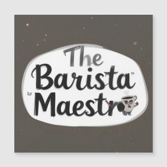 Carte Magnétique Le Maestro Barista (Devant)