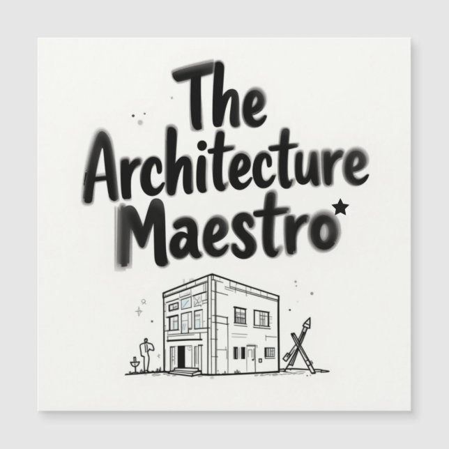 Carte Magnétique Le Maestro d'Architecture (Devant)