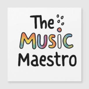 Carte Magnétique Le Maestro de Musique
