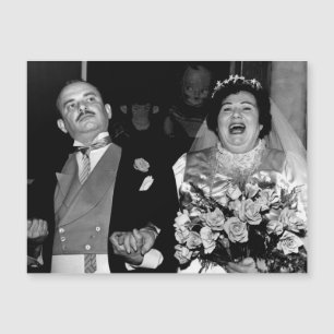Carte Magnétique Le Mariage ou l'anniversaire de l'heureux couple
