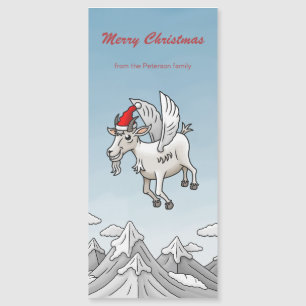 Carte Magnétique Le Noël de la chèvre volante