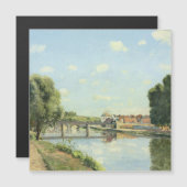 Carte Magnétique Le Pont Du Chemin De Fer Camille Pissarro (Devant / Derrière)