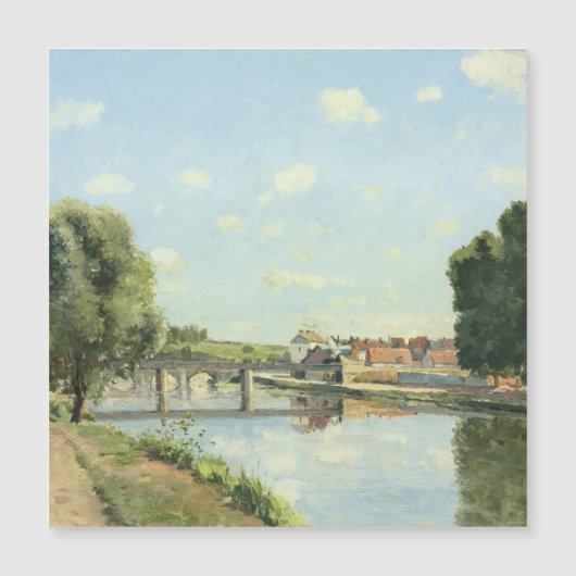 Carte Magnétique Le Pont Du Chemin De Fer Camille Pissarro (Devant)