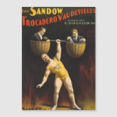 Carte Magnétique Le Sandow Eugen Sandow Vaudeville Weightlifter (Devant)