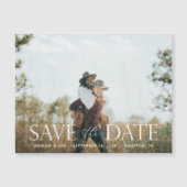 Carte Magnétique Le Script H Photo moderne Enregistrer l'aimant de (Devant)