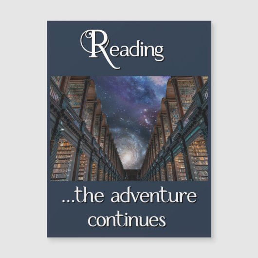 Carte Magnétique Lecture, l'aventure continue (Devant)