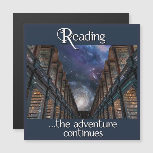 Carte Magnétique Lecture, l'aventure continue (Devant / Derrière)