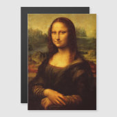 Carte Magnétique Leonardo Da Vinci Mona Lisa Peinture d'Art (Devant / Derrière)
