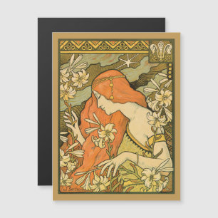 Carte Magnétique L'Ermitage Française Nouveau Femme dans le champ d