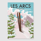 Carte Magnétique Les Arcs France (Devant)