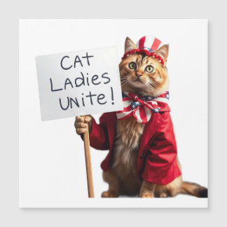 Carte Magnétique Les chats Dames Unite Kamala Harris pour le présid