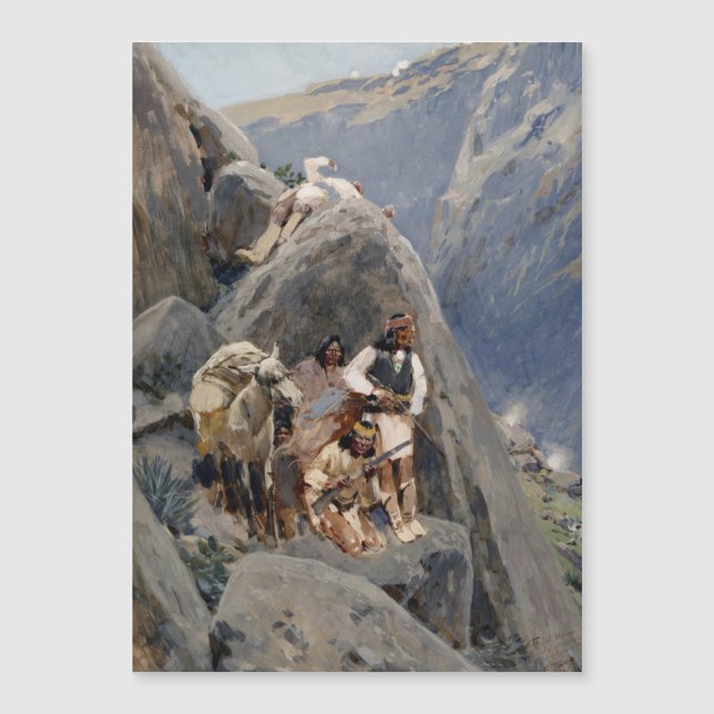 Carte Magnétique Les guerriers d'Apache : une embuscade sur la cava (Devant)