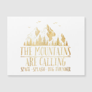Carte Magnétique Les montagnes appellent Space Splash Big Thunder